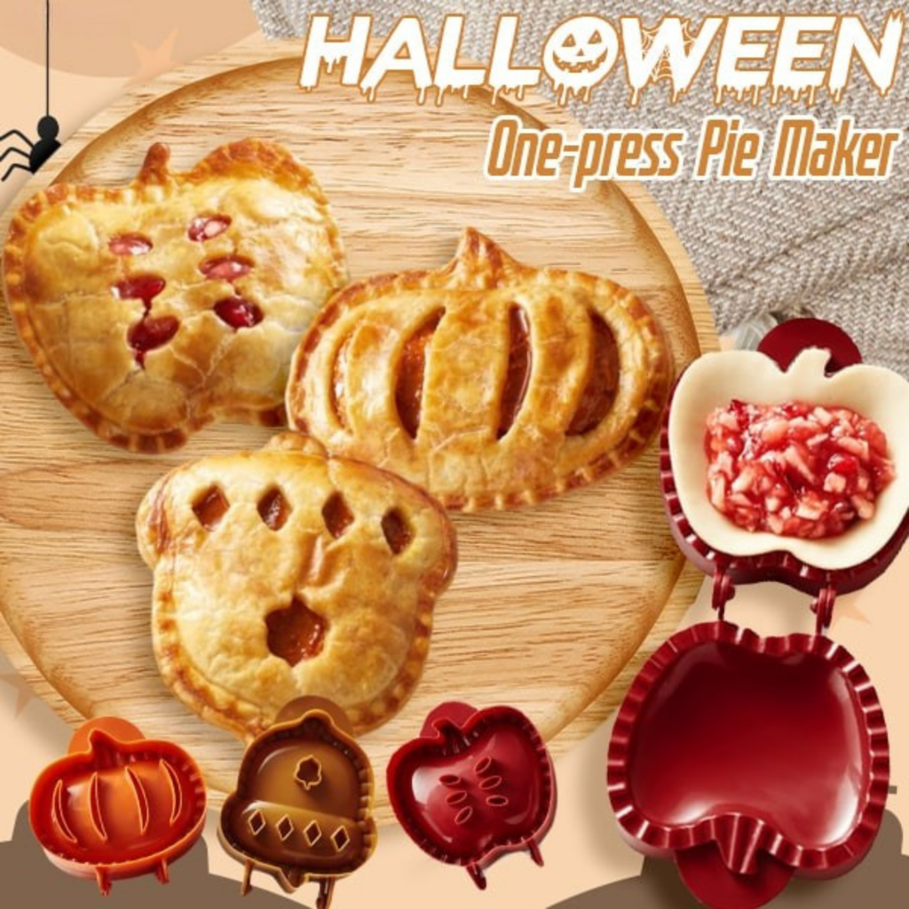 Kompakte handgehaltene Kuchenpresse – gruselige Halloween-Formen zum Gestalten von Kuchen