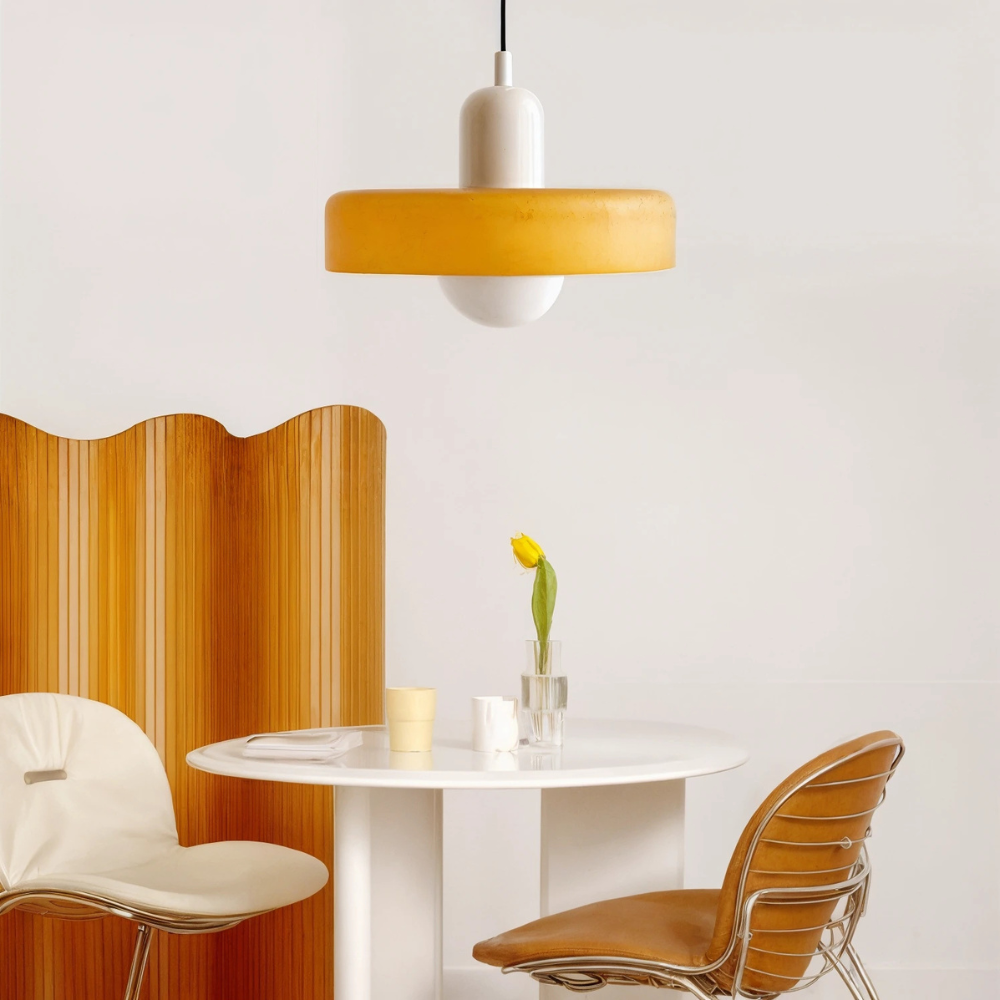 Fjolyn Indoor Ceiling Lamp With Glass Finished In Bauhaus Style