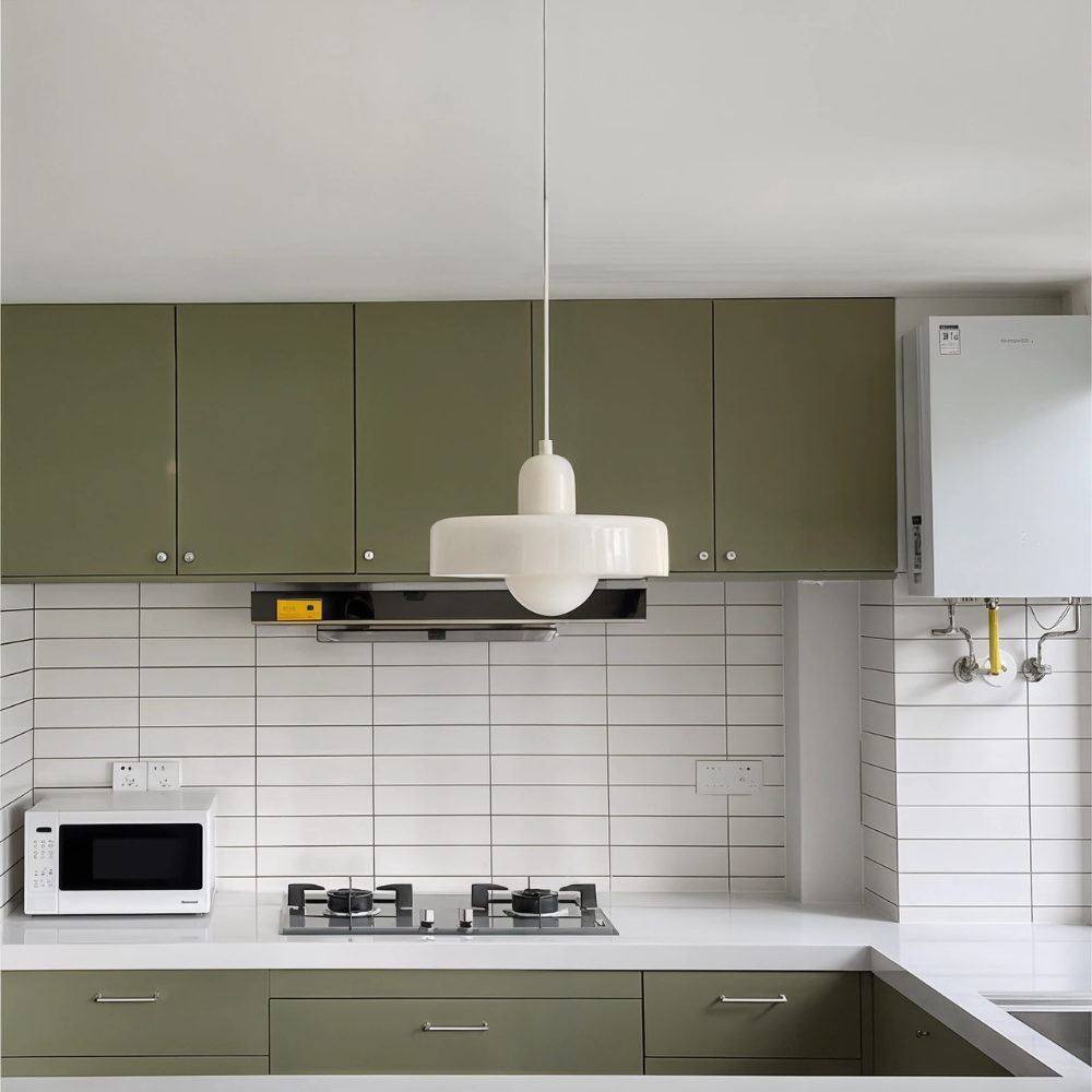 Fjolyn Indoor Ceiling Lamp With Glass Finished In Bauhaus Style