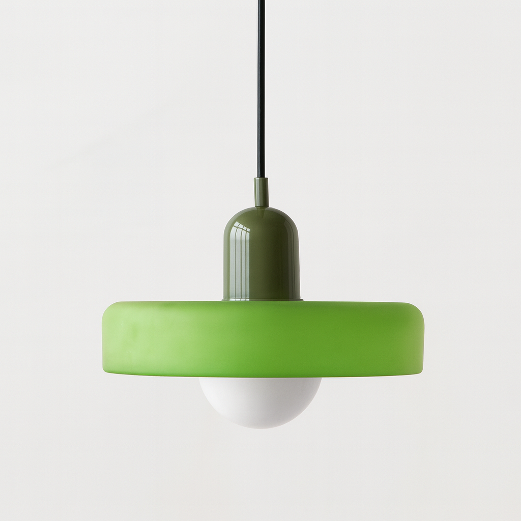 Fjolyn Indoor Ceiling Lamp With Glass Finished In Bauhaus Style