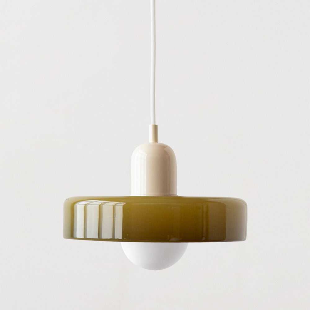 Fjolyn Indoor Ceiling Lamp With Glass Finished In Bauhaus Style