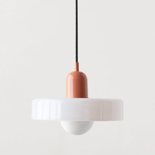 Fjolyn Indoor Ceiling Lamp With Glass Finished In Bauhaus Style