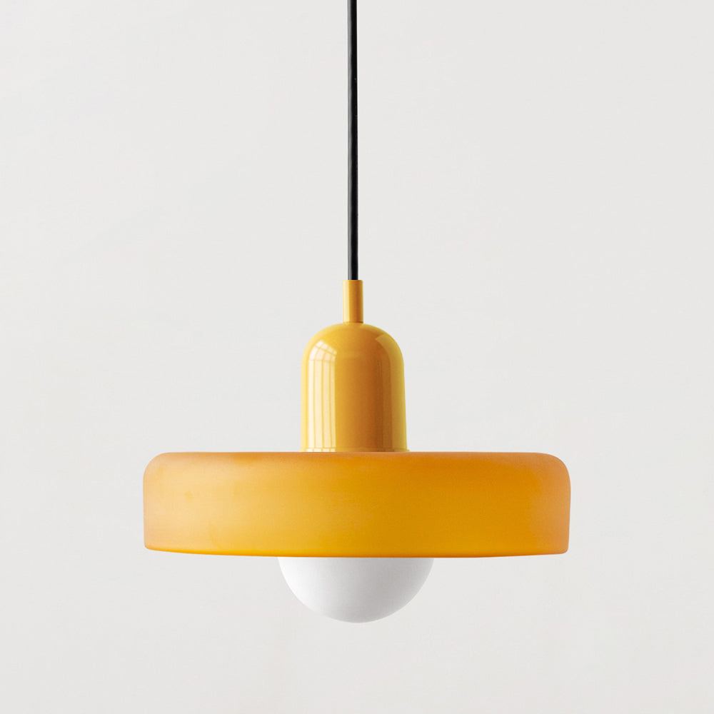 Fjolyn Indoor Ceiling Lamp With Glass Finished In Bauhaus Style