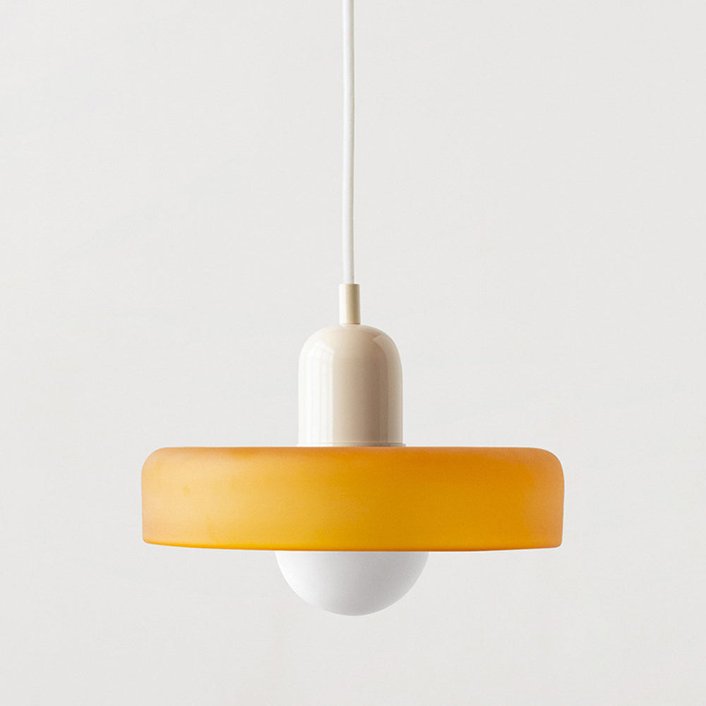 Fjolyn Indoor Ceiling Lamp With Glass Finished In Bauhaus Style