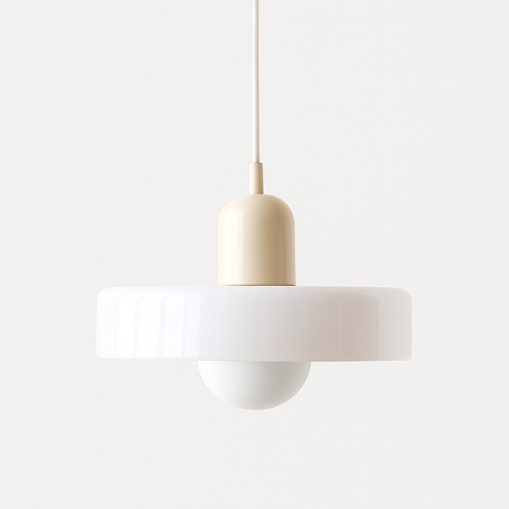 Fjolyn Indoor Ceiling Lamp With Glass Finished In Bauhaus Style