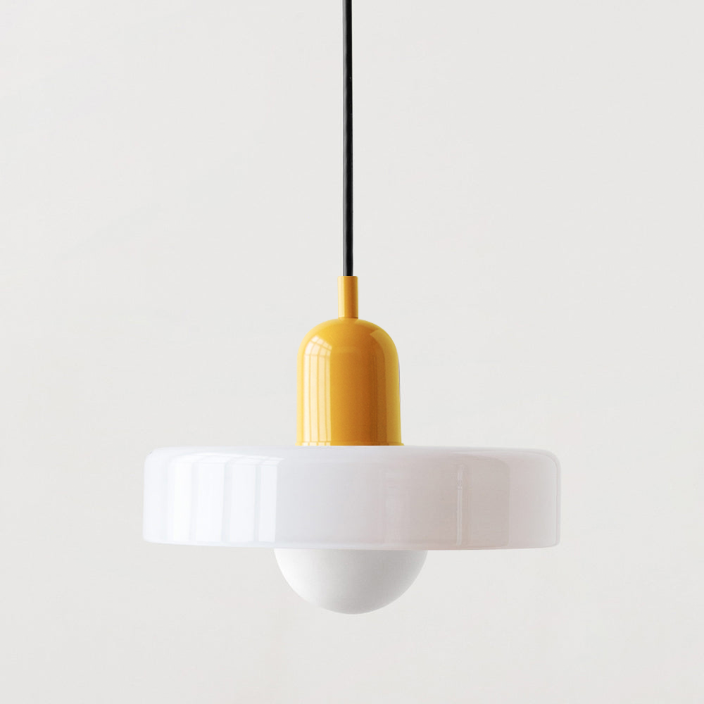 Fjolyn Indoor Ceiling Lamp With Glass Finished In Bauhaus Style