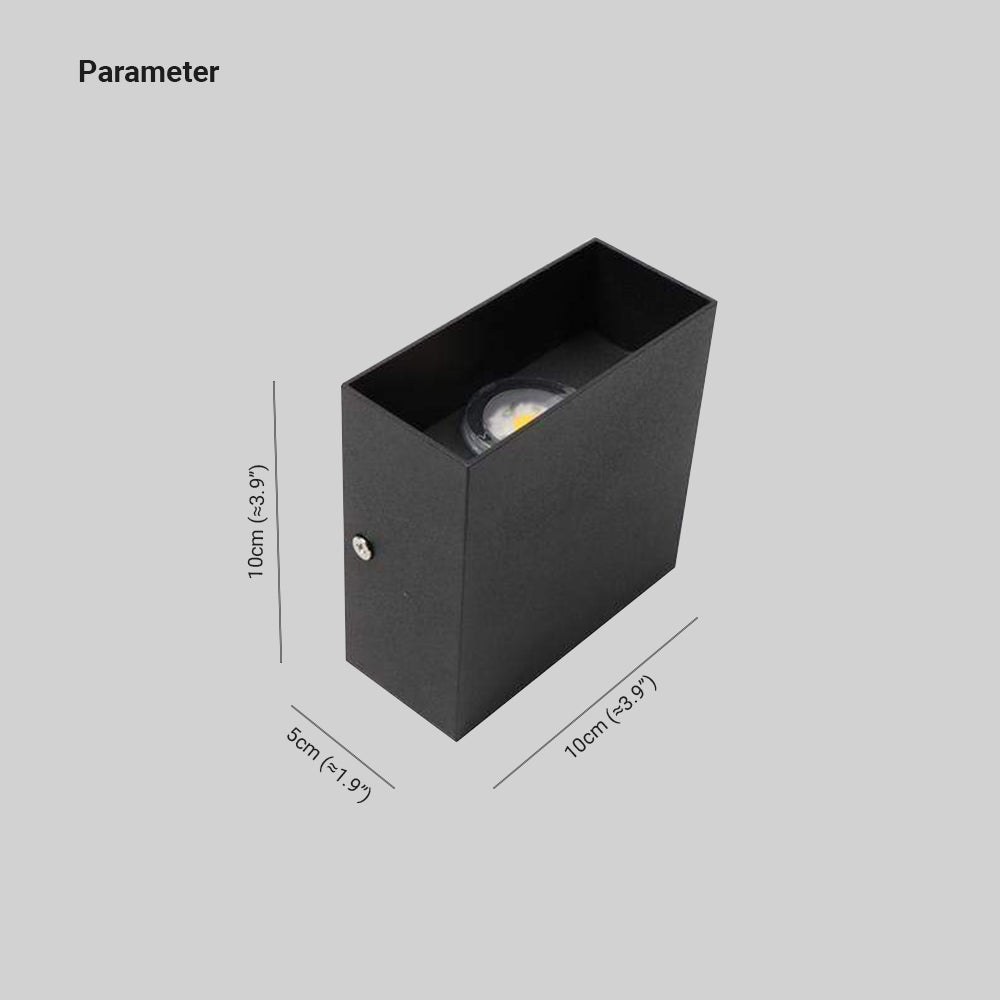 Kubisk Outdoor Wall Lamp With Adjustable Up And Down Light, LED IP65, Metal