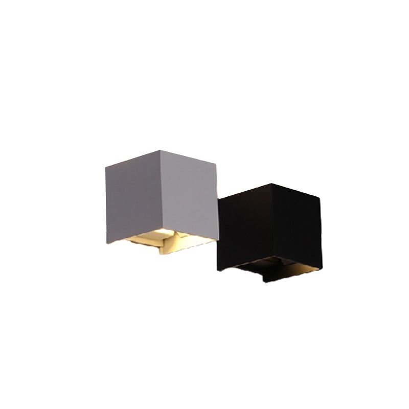 Kubisk Outdoor Wall Lamp With Adjustable Up And Down Light, LED IP65, Metal