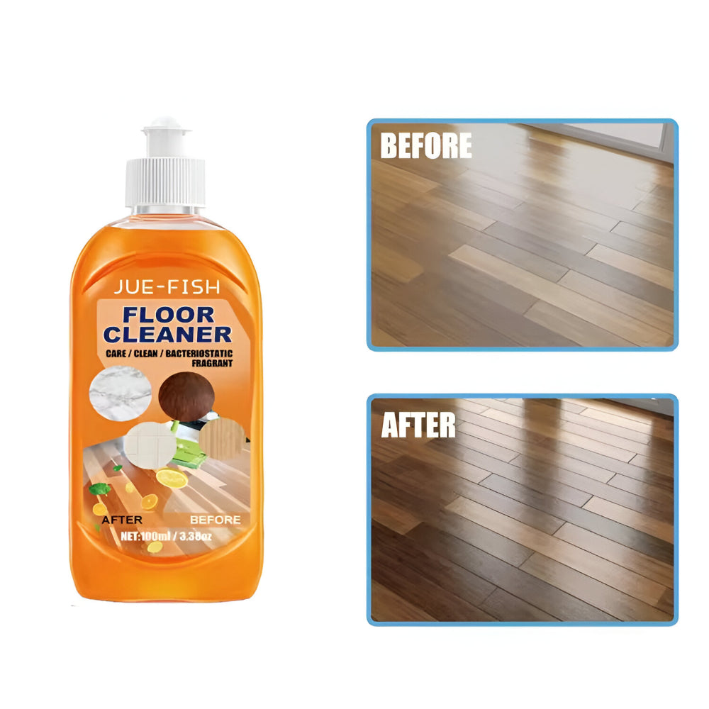 Bright Lemon Liquid Floor Cleaner — Concentrated Formula, Dust & Grease Remover