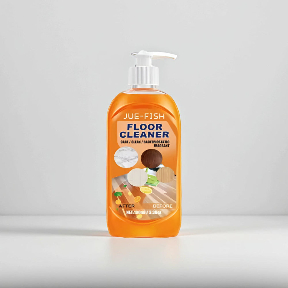 Bright Lemon Liquid Floor Cleaner — Concentrated Formula, Dust & Grease Remover