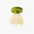 Floral Glass Pendant Light With Metal Base For Elegant Indoor Spaces
