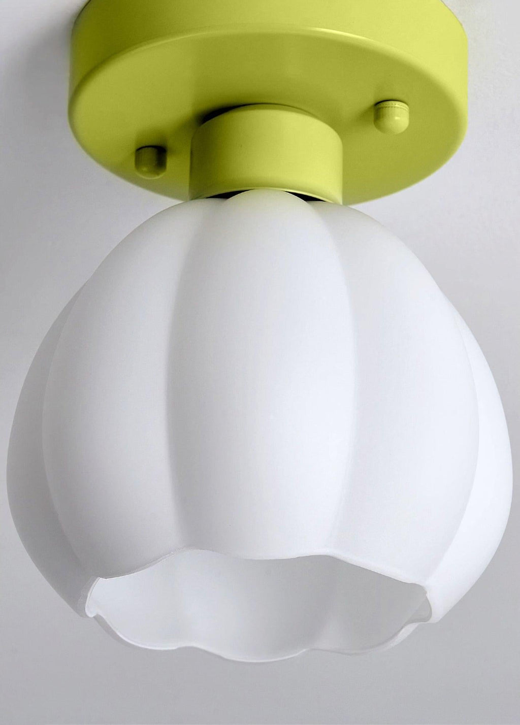Floral Glass Pendant Light With Metal Base For Elegant Indoor Spaces