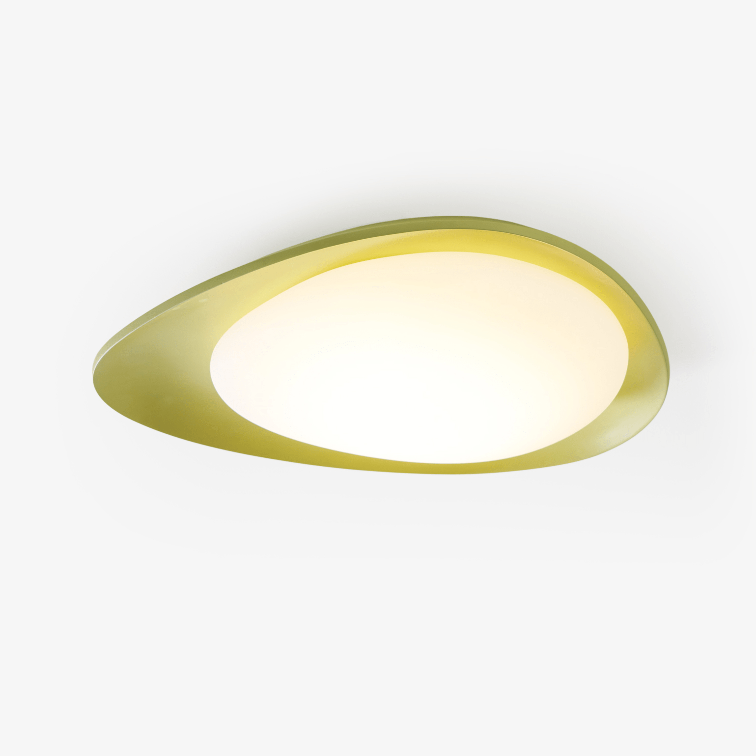 Indbygget LED-loftslampe, dæmpbar, beige, varm hvid, diameter 46 cm