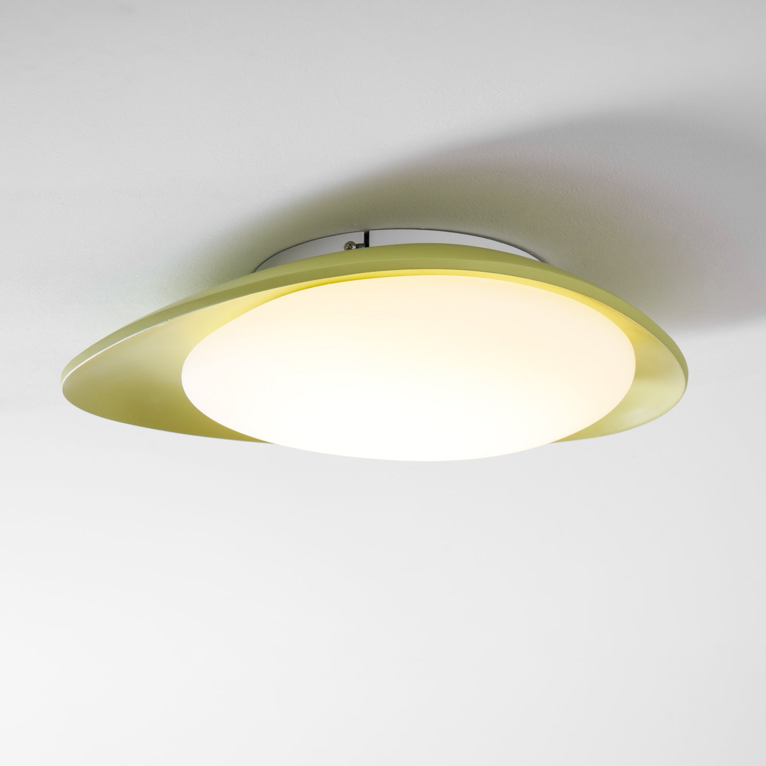 Indbygget LED-loftslampe, dæmpbar, beige, varm hvid, diameter 46 cm