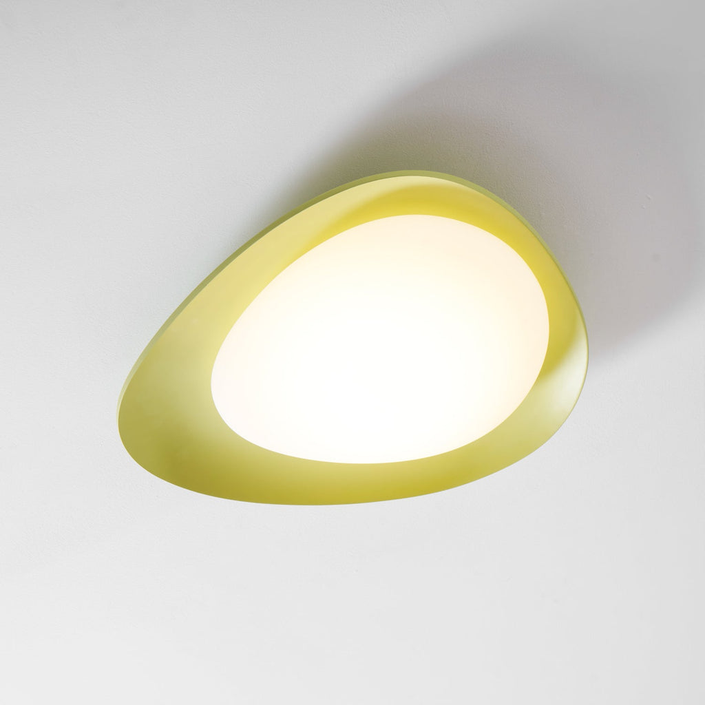 Indbygget LED-loftslampe, dæmpbar, beige, varm hvid, diameter 46 cm