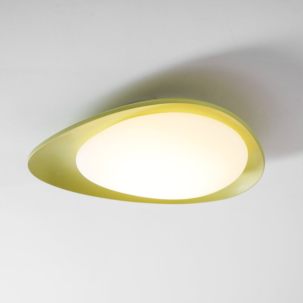 Indbygget LED-loftslampe, dæmpbar, beige, varm hvid, diameter 46 cm