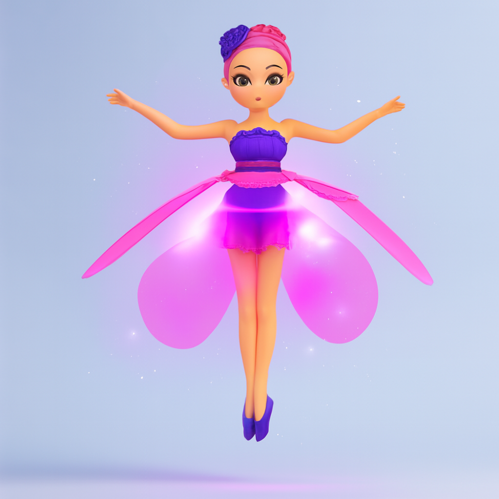 Hand-Controlled Fairy Flying Toy — Infrared Motion Sensor, LED Wing Lights