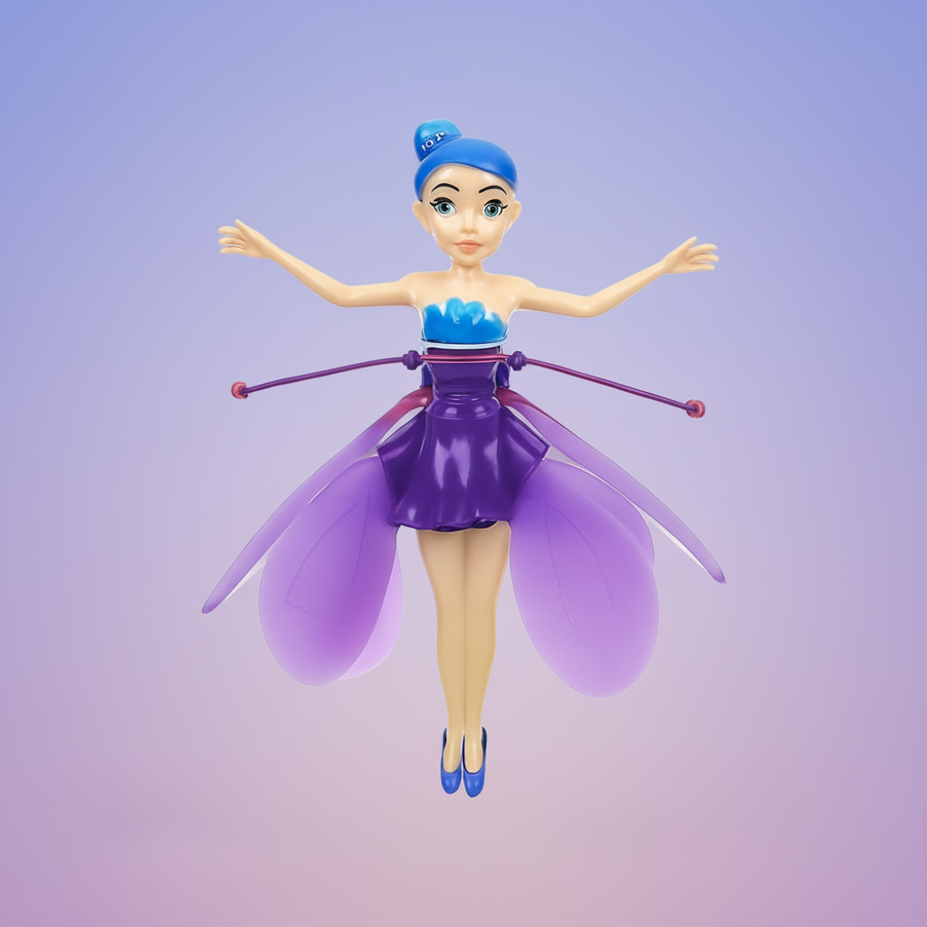 Hand-Controlled Fairy Flying Toy — Infrared Motion Sensor, LED Wing Lights