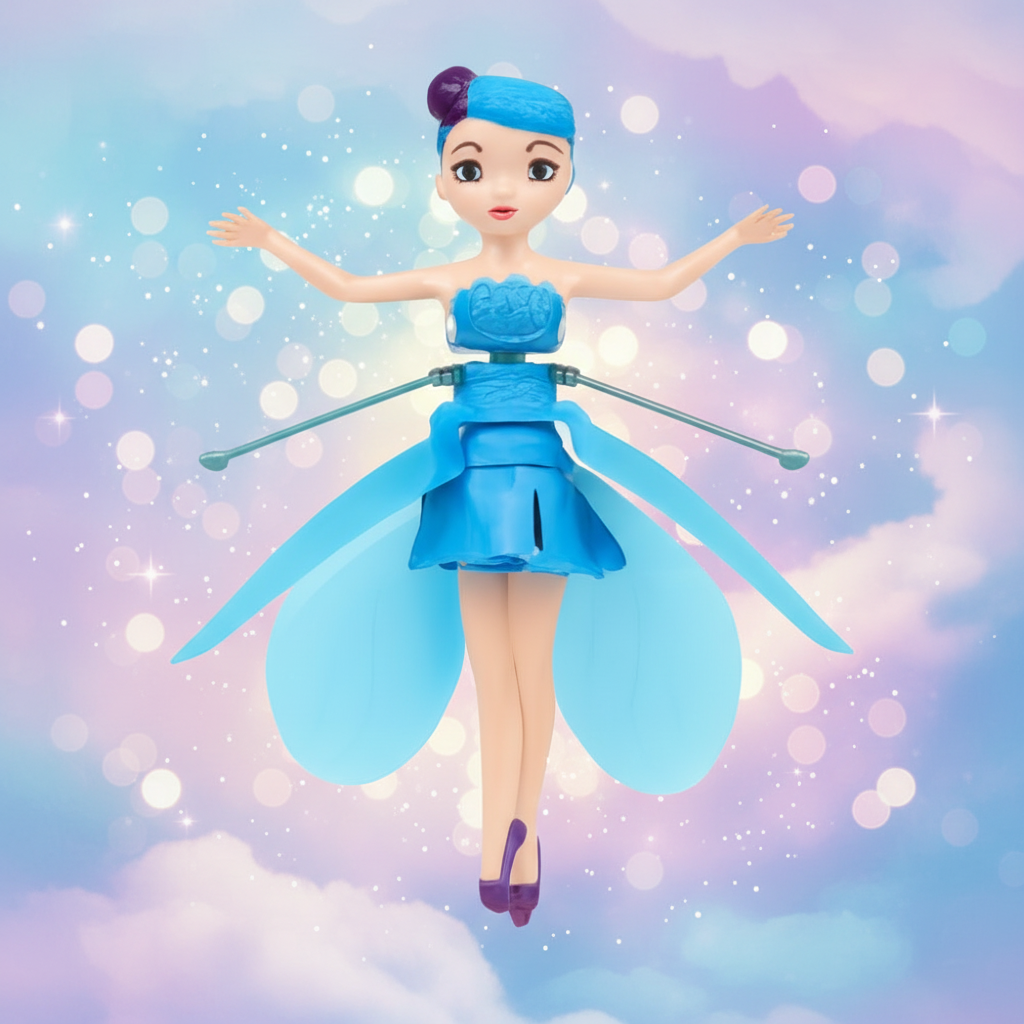 Hand-Controlled Fairy Flying Toy — Infrared Motion Sensor, LED Wing Lights