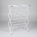 Chrome-Coated Steel Laundry Drying Rack — Foldable Accordion Frame