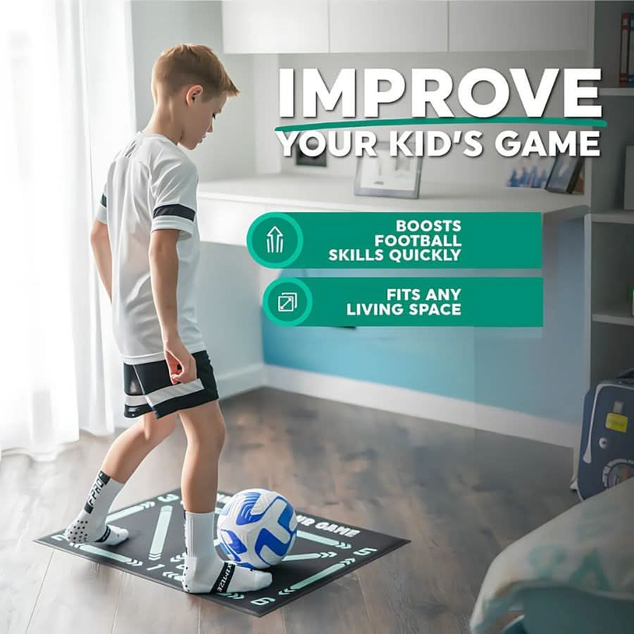 Tappetino da allenamento per il calcio con presa antiscivolo, allenatore per esercizi di gioco di gambe | meowbutter