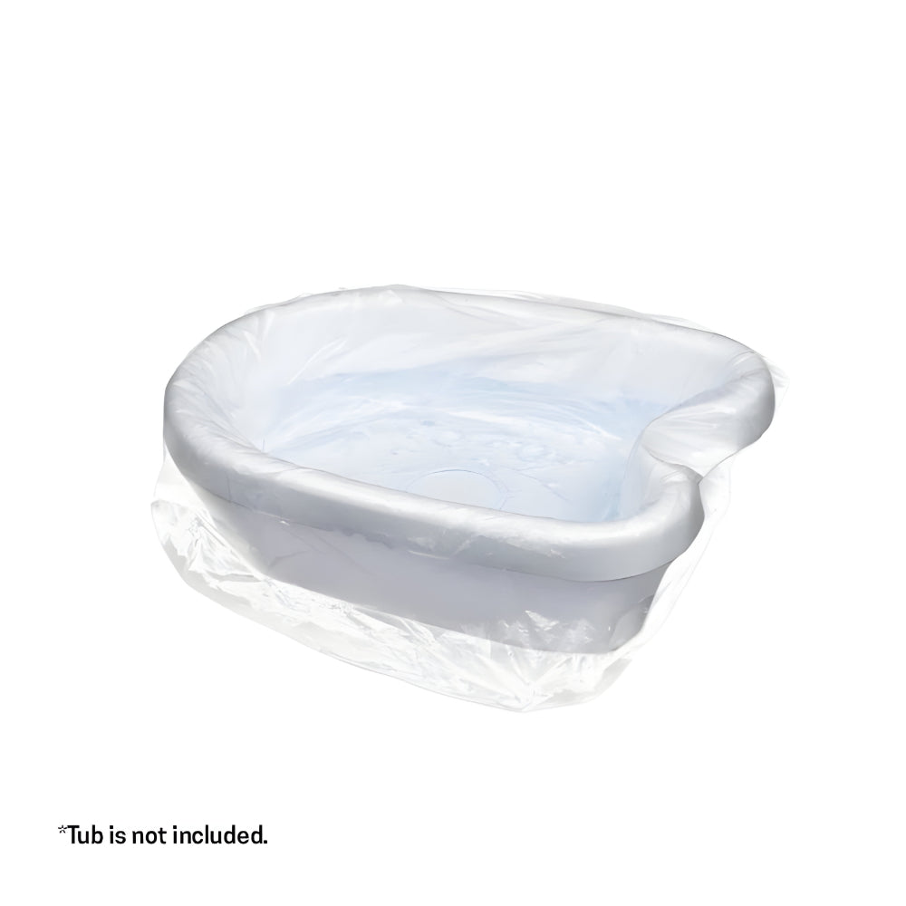 Jednorázové vložky do pedikérských vaniček z HDPE — průhledné jednorázové fólie