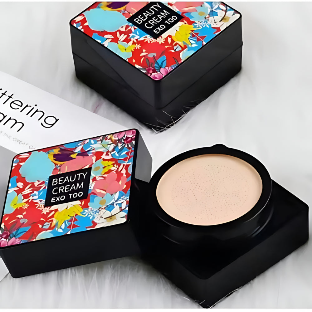 Applicateur compact avec éponge pour crème de maquillage et fond de teint | Meowbutter