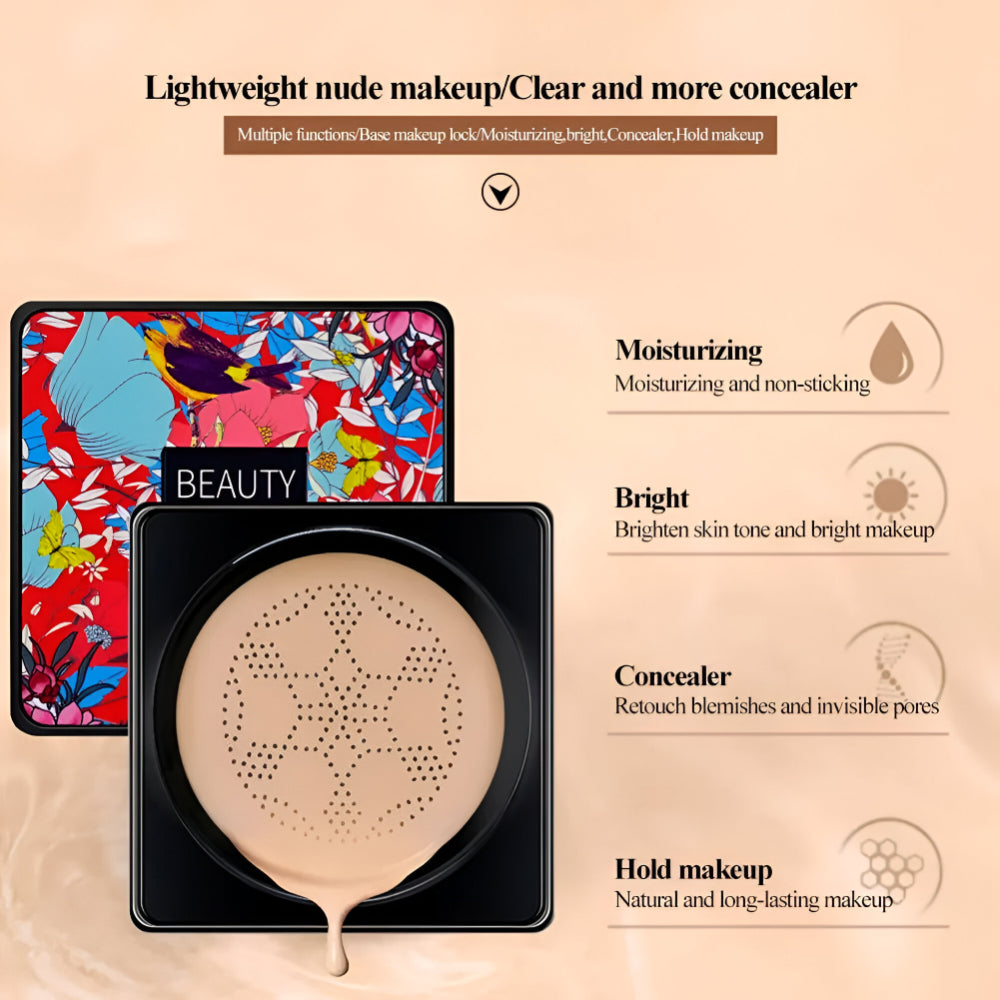 Applicateur compact avec éponge pour crème de maquillage et fond de teint | Meowbutter
