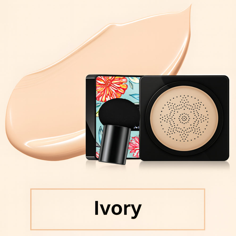 Fond de teint compact cushion, couvrance naturelle, applicateur pour le visage | Meowbutter