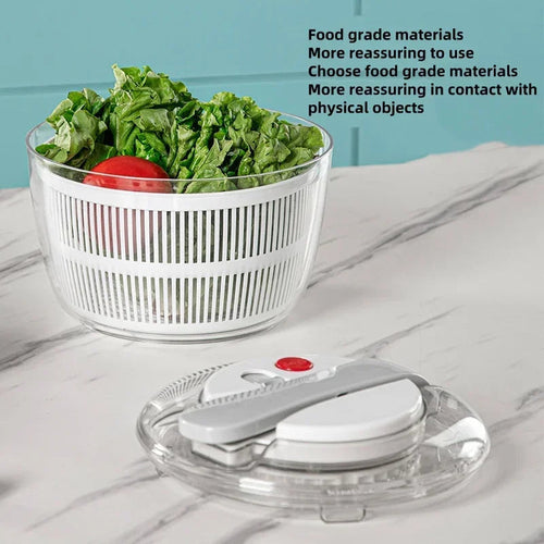 3-Literal Spin Salad Dryer — Leafy Greens Vegetable Spinner