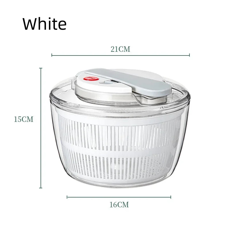 3-Literal Spin Salad Dryer — Leafy Greens Vegetable Spinner