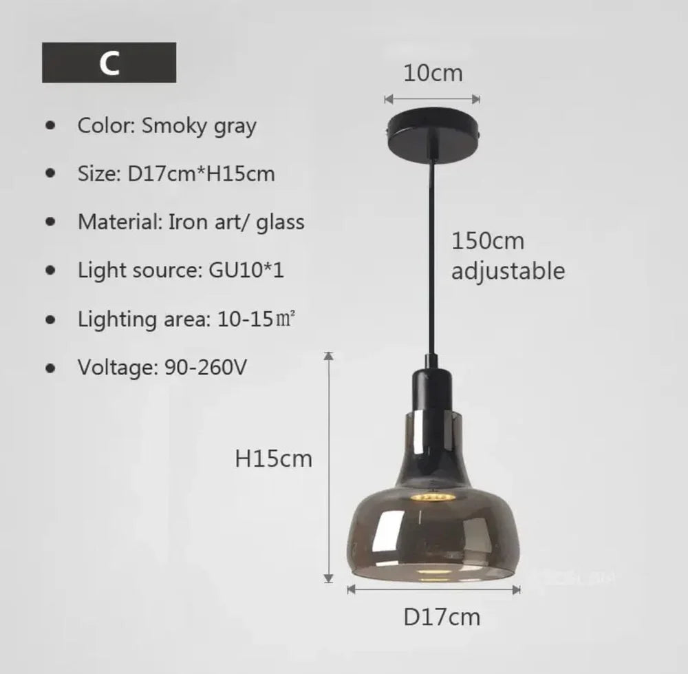 Bryan Modern Glass Pendants
