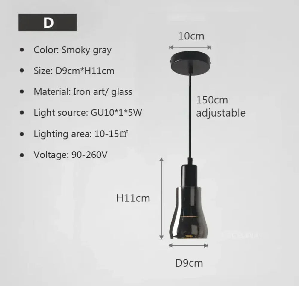 Bryan Modern Glass Pendants