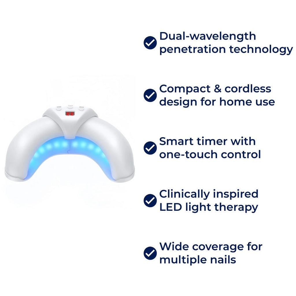 Dual-Wavelength Laser Light Device - Compact - Portable - Home Nail Care Use | meowbutter