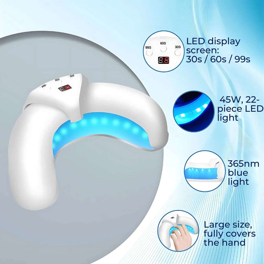 Dual-Wavelength Laser Light Device - Compact - Portable - Home Nail Care Use | meowbutter