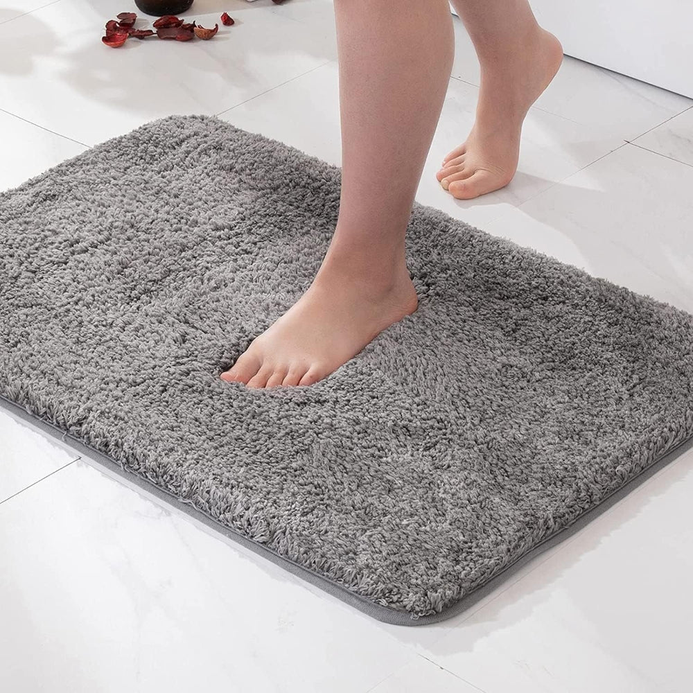 Tappetino da bagno in microfibra peluche antiscivolo per bagno