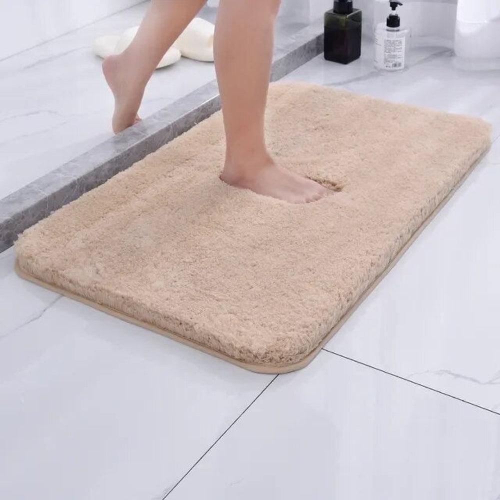 Tappetino da bagno in microfibra peluche antiscivolo per bagno
