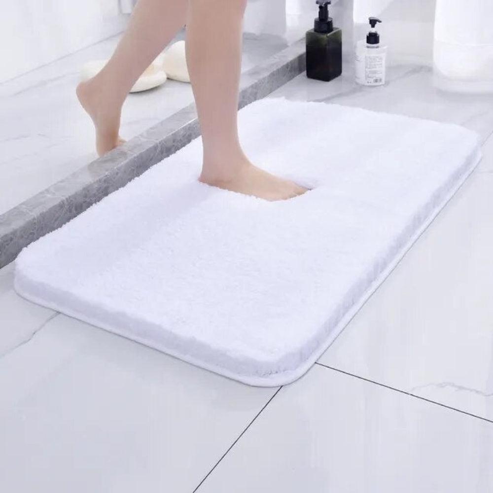 Tappetino da bagno in microfibra peluche antiscivolo per bagno