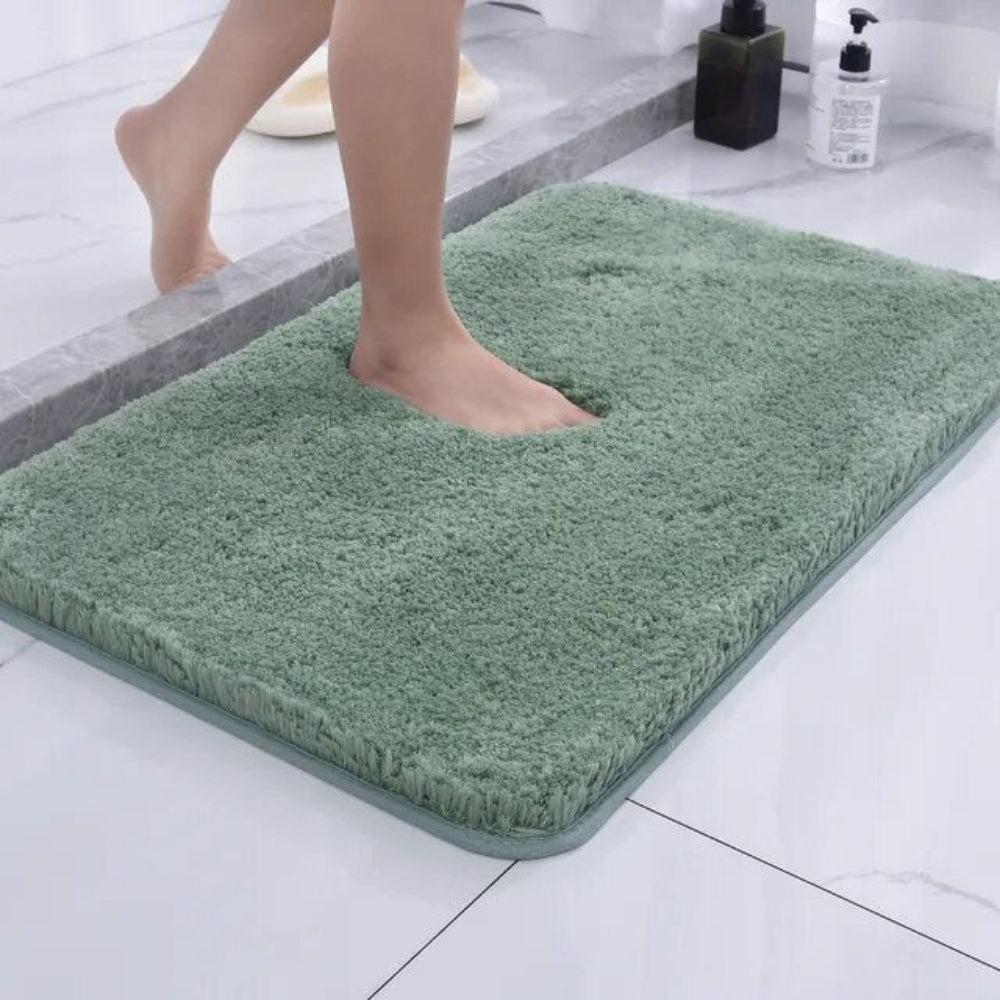 Tappetino da bagno in microfibra peluche antiscivolo per bagno