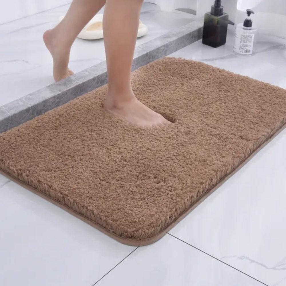 Tappetino da bagno in microfibra peluche antiscivolo per bagno