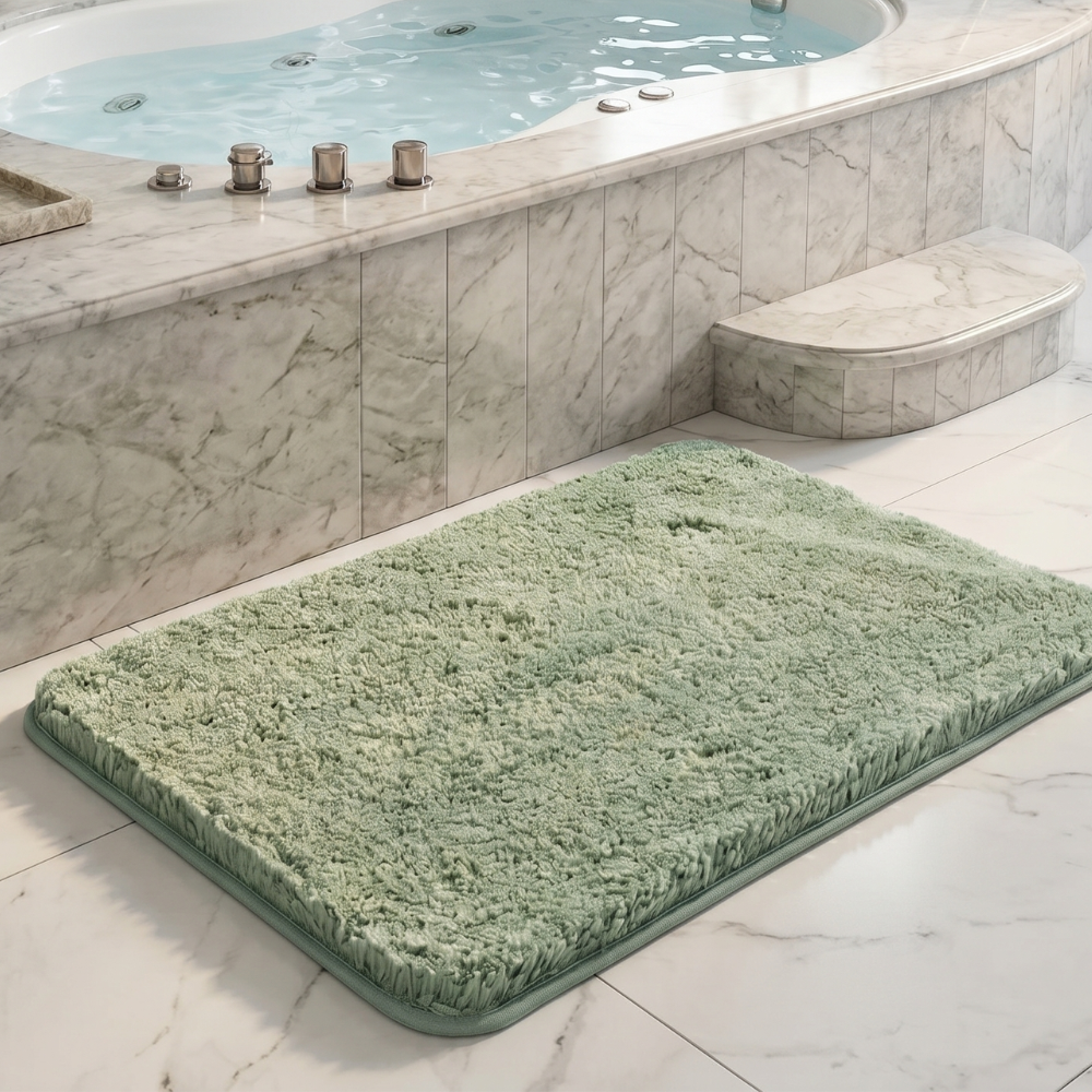 Tappetino da bagno in microfibra peluche antiscivolo per bagno