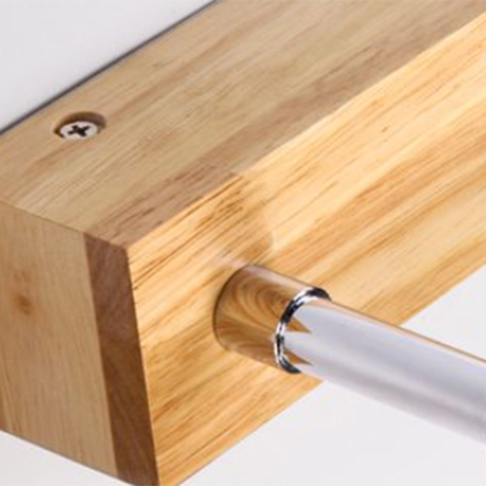 Metal and Acrylic Mirror Light With Linear LED Illumination for Bathroom and Bedroom