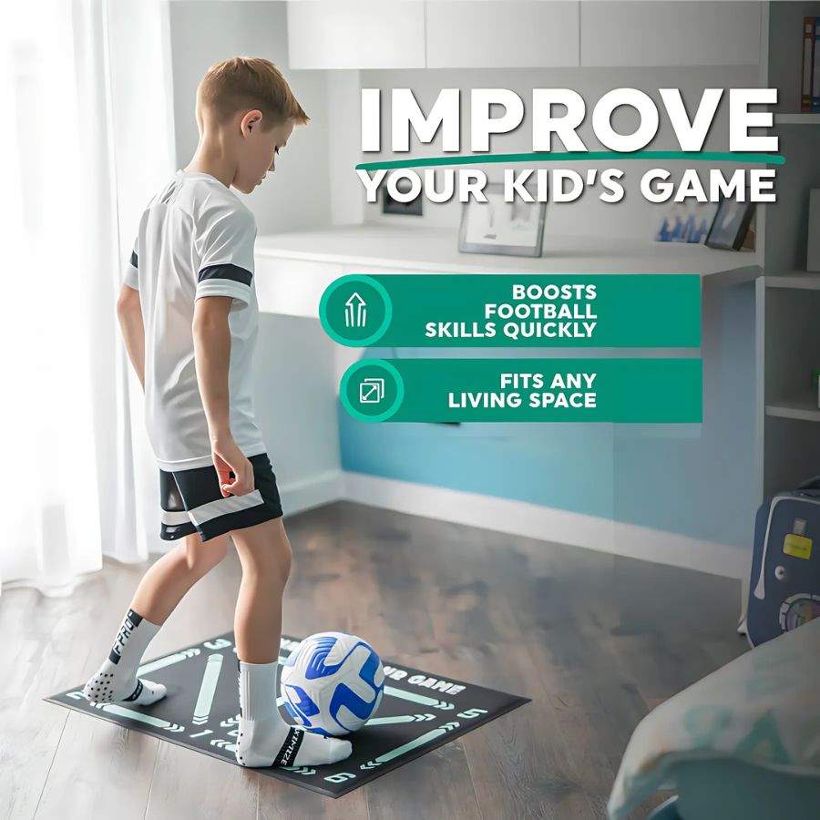 משטח אימון קומפקטי לכדורגל Futura Football Pro — לאימונים בבית