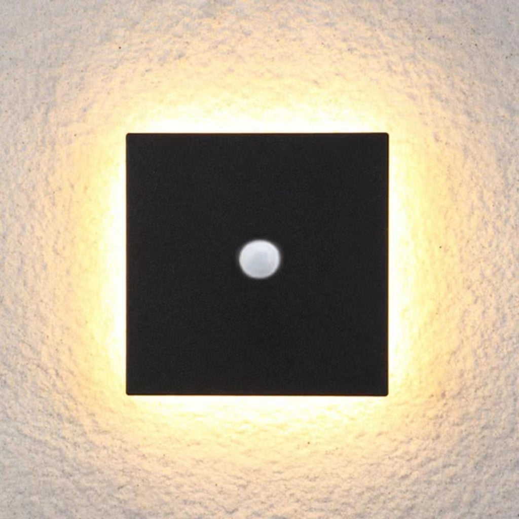 Outdoor Wall Light LED, Round Or Square, IP65 Waterproof, Motion Sensor Optional