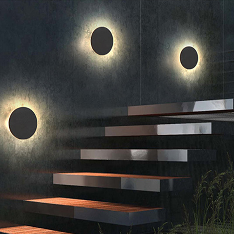 Outdoor Wall Light LED, Round Or Square, IP65 Waterproof, Motion Sensor Optional