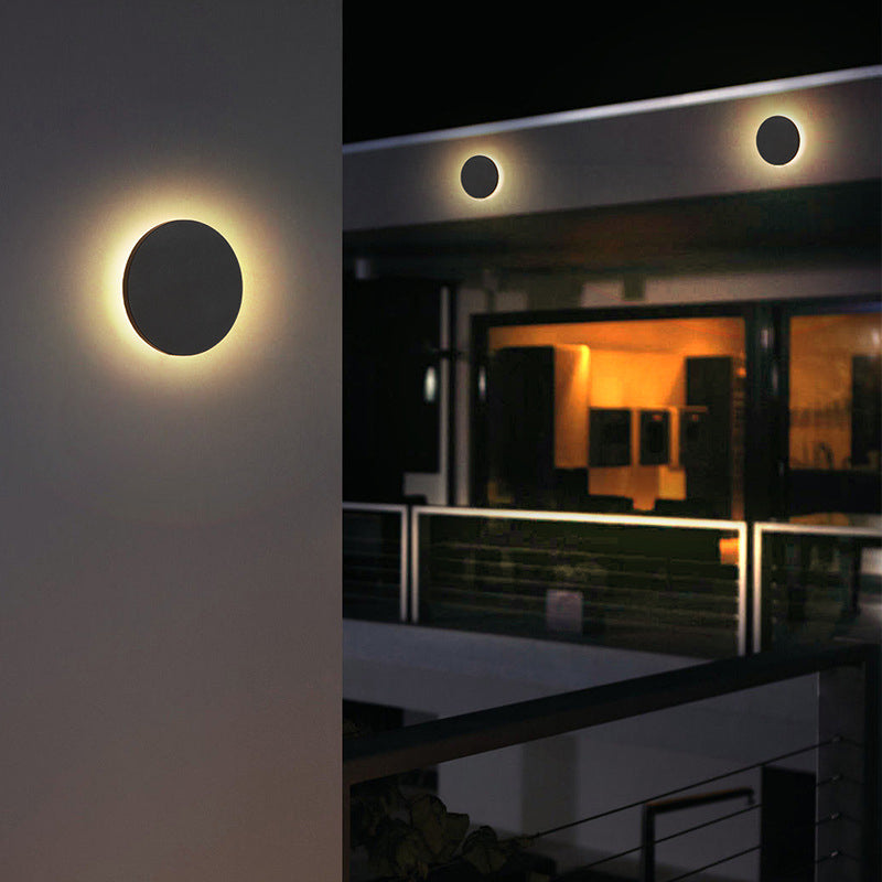 Outdoor Wall Light LED, Round Or Square, IP65 Waterproof, Motion Sensor Optional