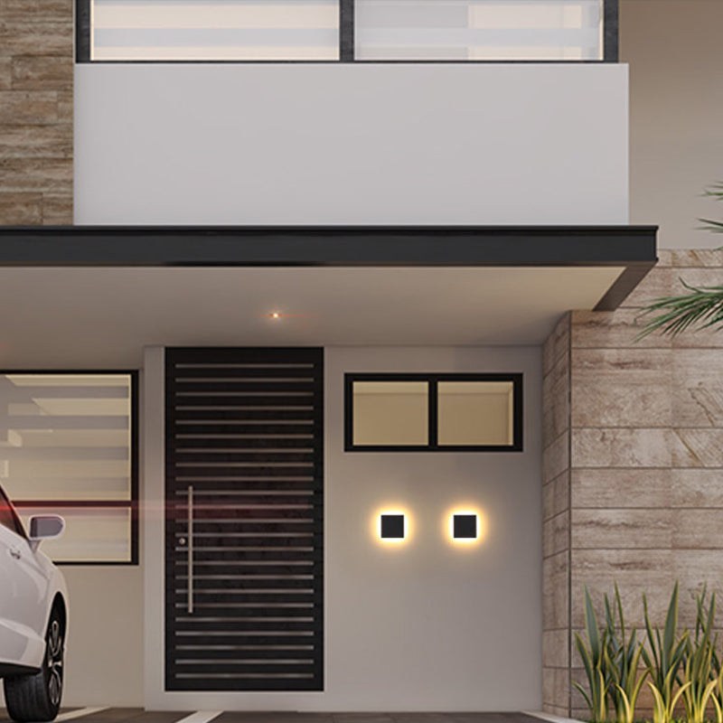 Outdoor Wall Light LED, Round Or Square, IP65 Waterproof, Motion Sensor Optional
