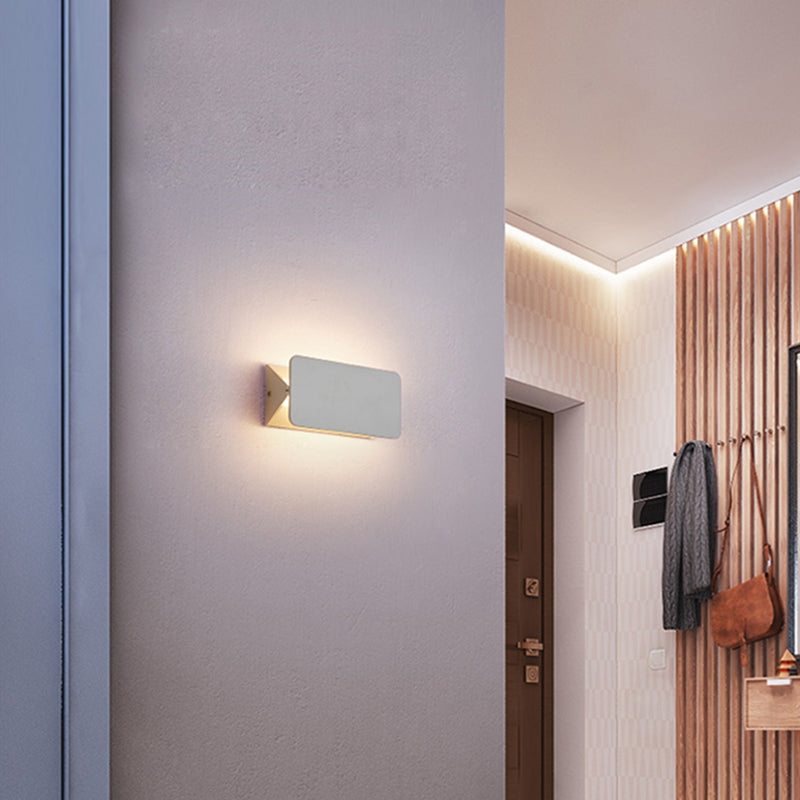 Metal Wall Lamp With Rotating LED Arm, Modern Minimalist Design