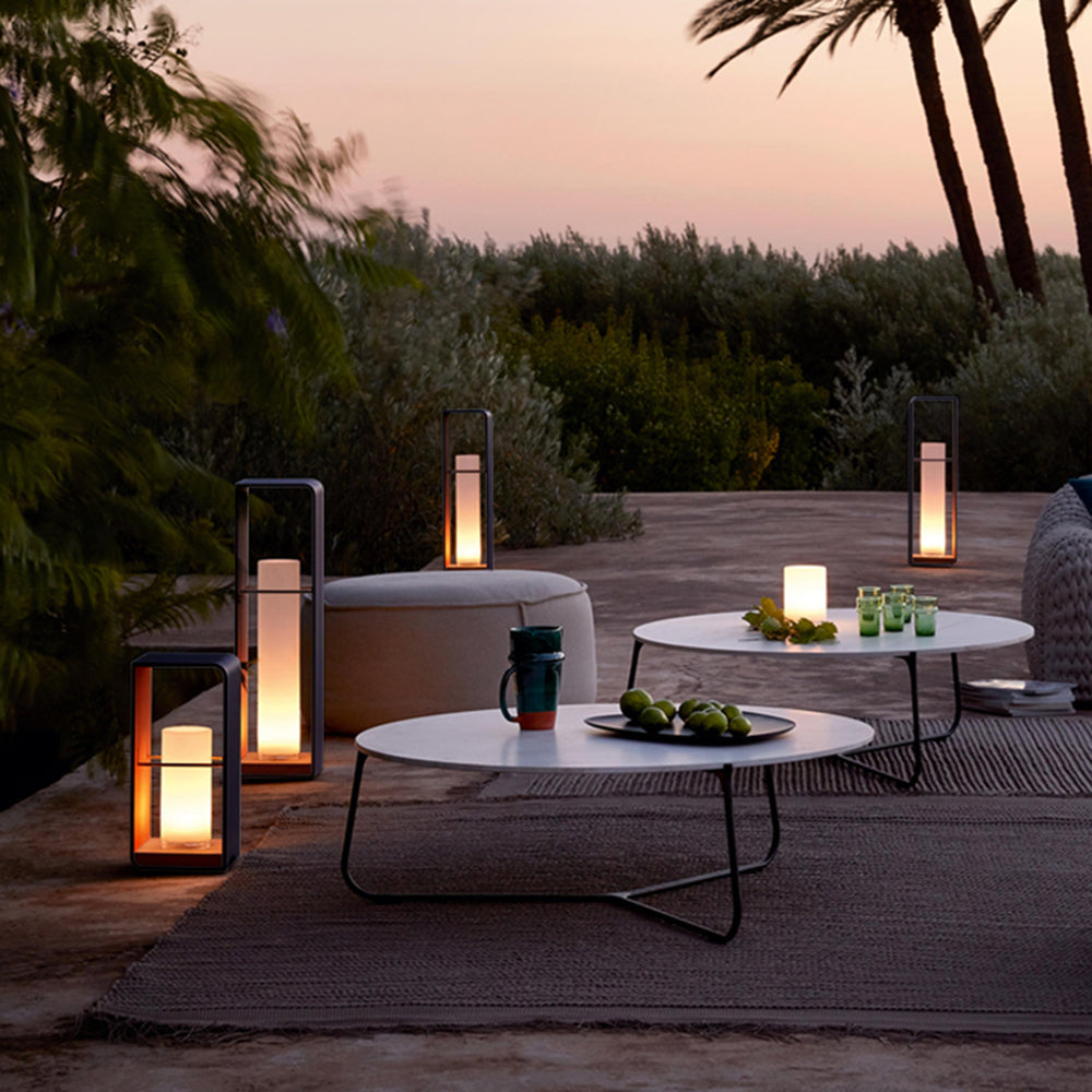 Outdoor Garden Light In Minimalist Cube Design, LED, Metal And Wood, Solar Or Wired, IP65