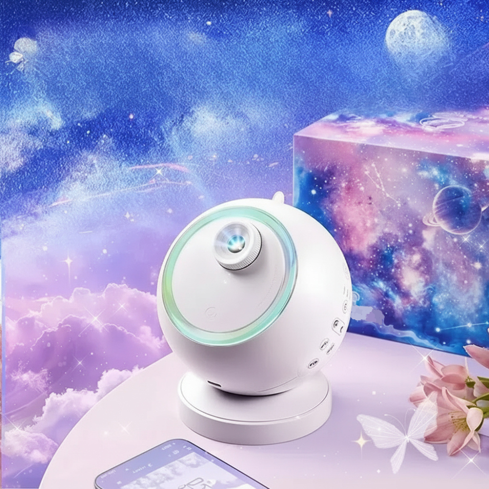 Rotating LED Star Projector — Bluetooth Galaxy Night Light